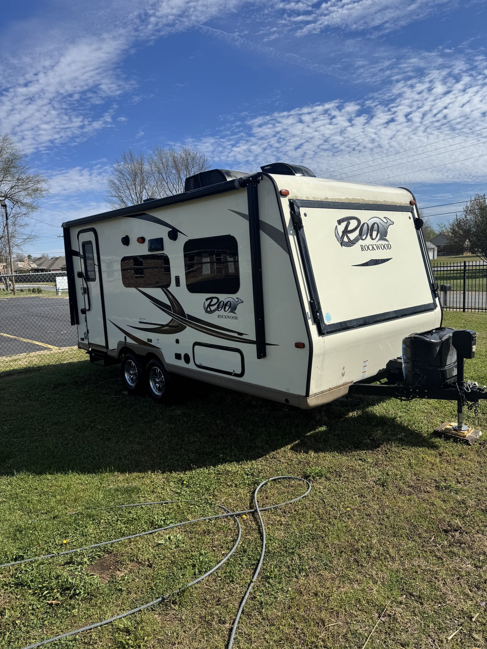 Clean RV after pressure washing